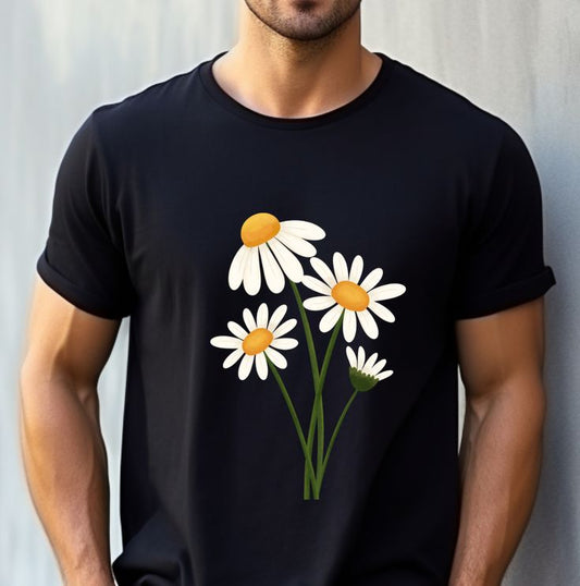 Men’s Black Round Neck T-Shirt – Soft Cotton, Perfect Fit for Daily Wear